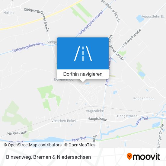 Binsenweg Karte