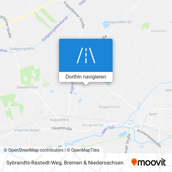Sybrandts-Rastedt-Weg Karte