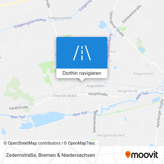 Zedernstraße Karte