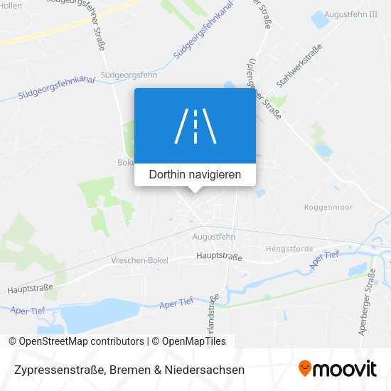 Zypressenstraße Karte