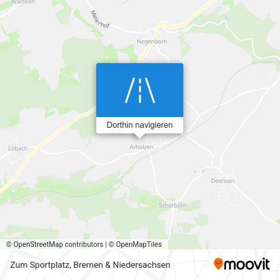Zum Sportplatz Karte