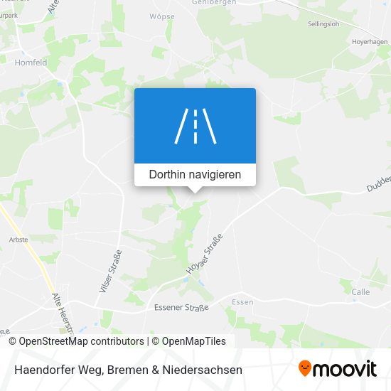 Haendorfer Weg Karte