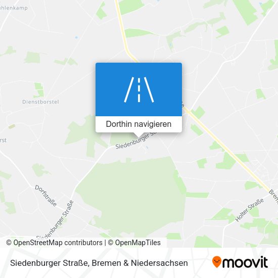Siedenburger Straße Karte