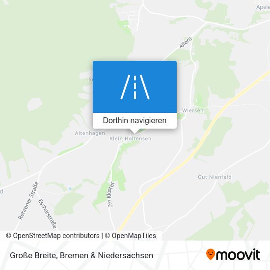 Große Breite Karte