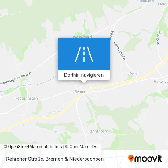Rehrener Straße Karte
