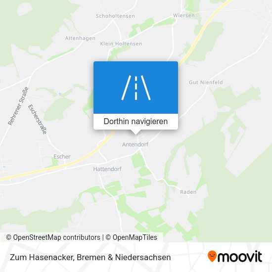 Zum Hasenacker Karte