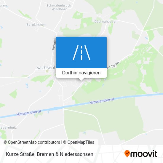 Kurze Straße Karte