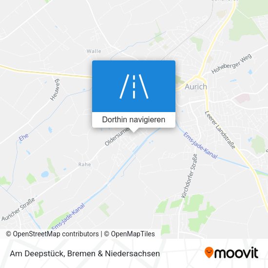 Am Deepstück Karte