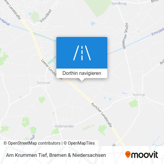 Am Krummen Tief Karte