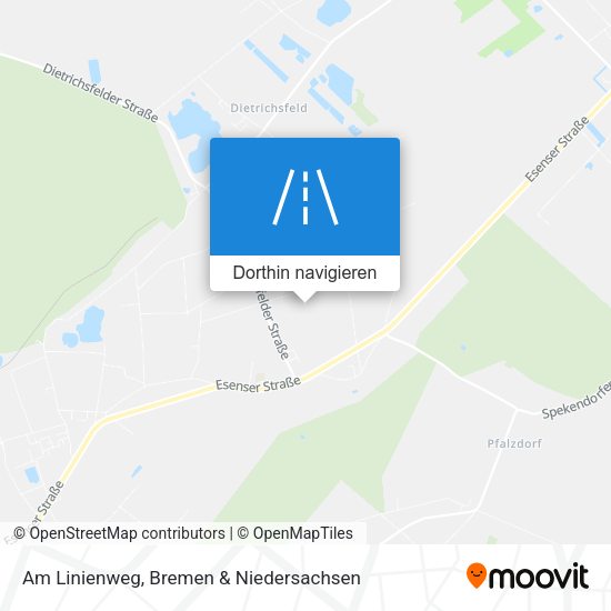 Am Linienweg Karte