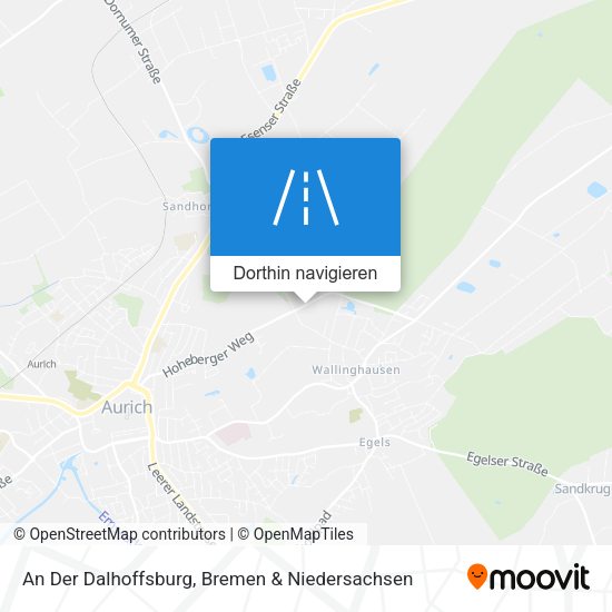 An Der Dalhoffsburg Karte