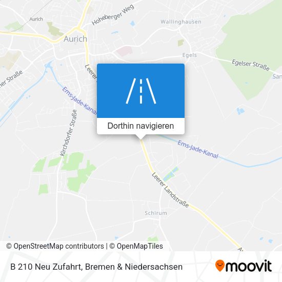 B 210 Neu Zufahrt Karte