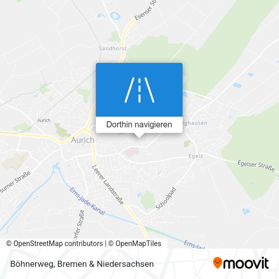 Böhnerweg Karte