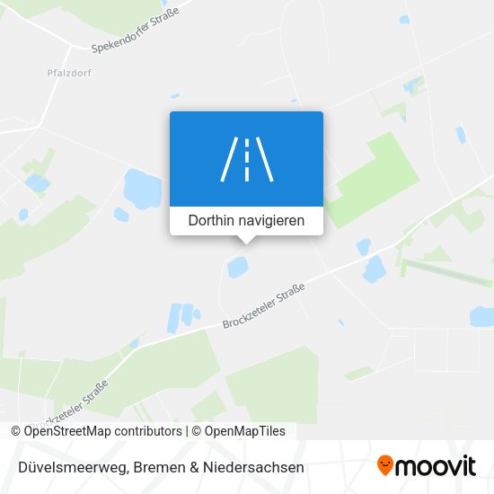 Düvelsmeerweg Karte