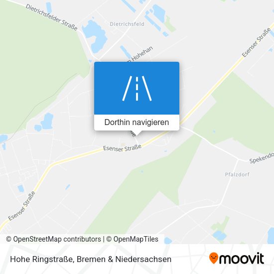 Hohe Ringstraße Karte