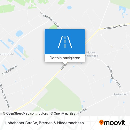 Hohehaner Straße Karte