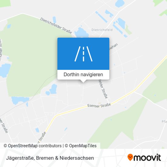 Jägerstraße Karte