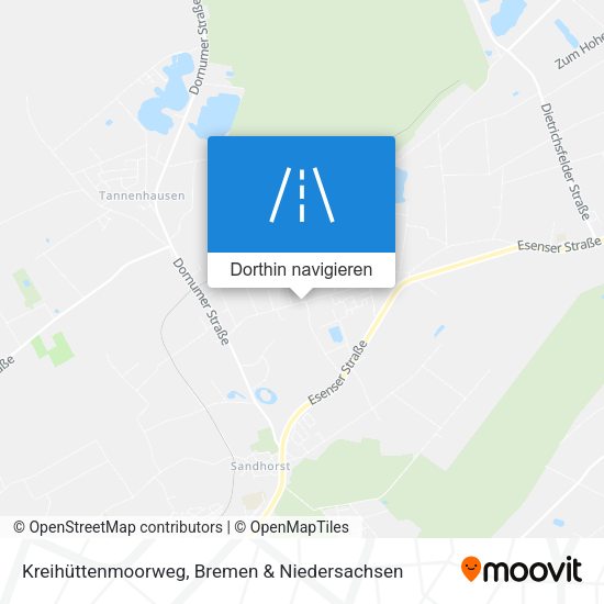 Kreihüttenmoorweg Karte