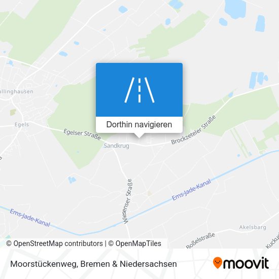 Moorstückenweg Karte