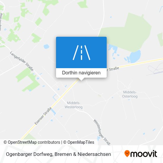 Ogenbarger Dorfweg Karte