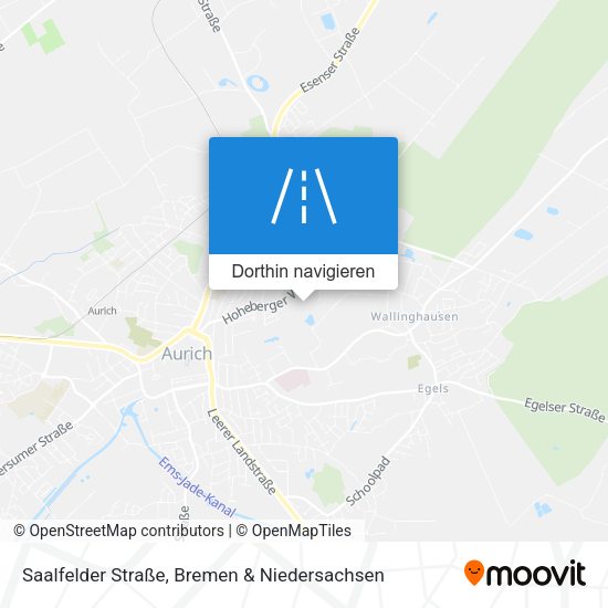 Saalfelder Straße Karte