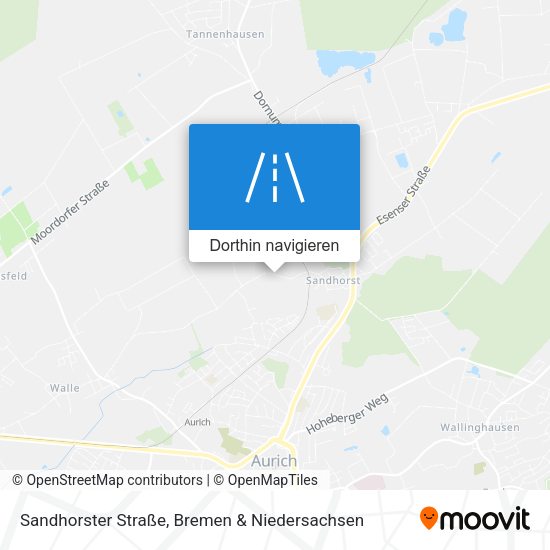 Sandhorster Straße Karte