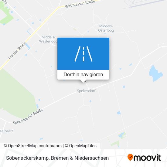 Söbenackerskamp Karte