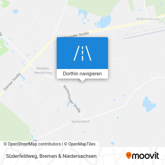 Süderfeldweg Karte