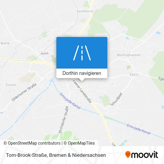 Tom-Brook-Straße Karte