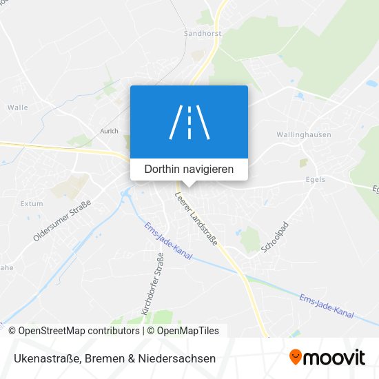 Ukenastraße Karte