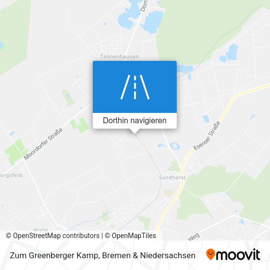 Zum Greenberger Kamp Karte