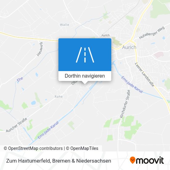 Zum Haxtumerfeld Karte