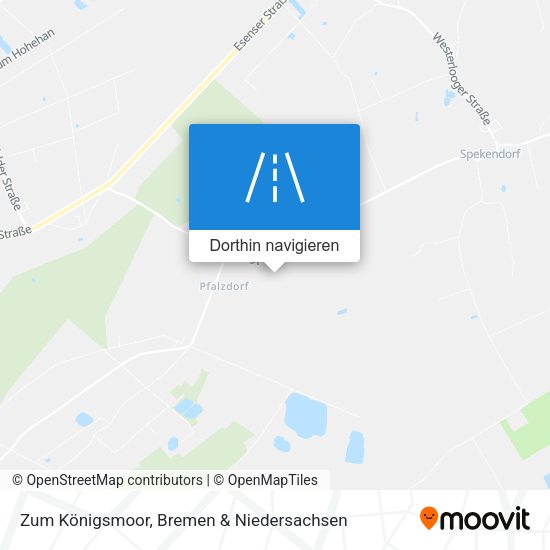 Zum Königsmoor Karte