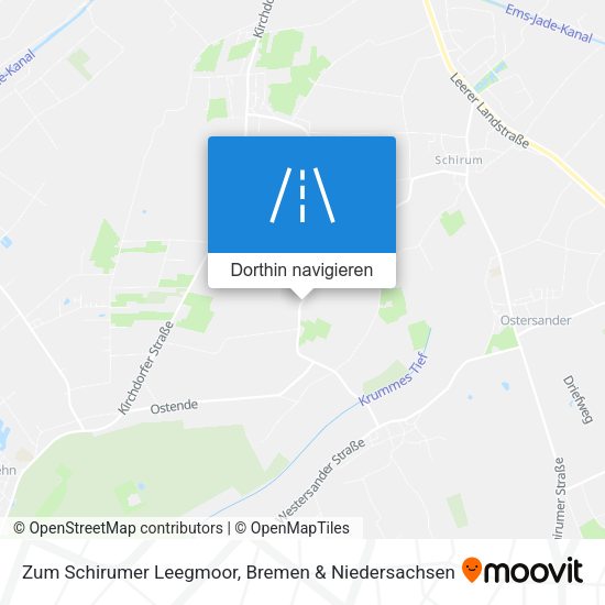 Zum Schirumer Leegmoor Karte