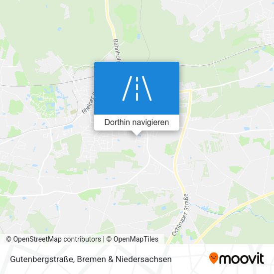 Gutenbergstraße Karte