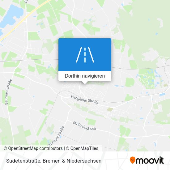 Sudetenstraße Karte