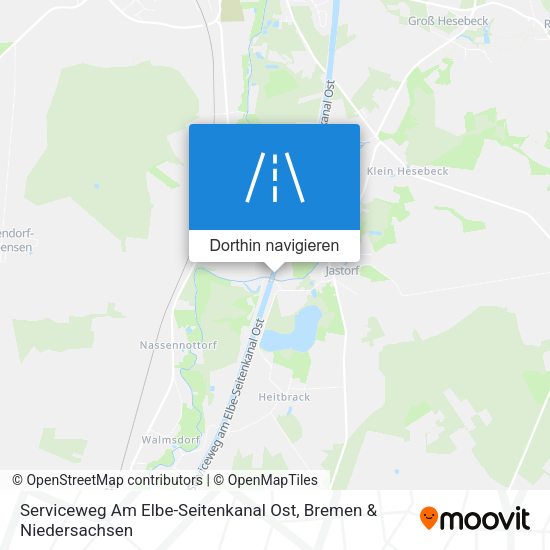 Serviceweg Am Elbe-Seitenkanal Ost Karte