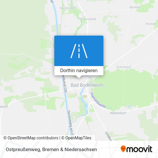 Ostpreußenweg Karte