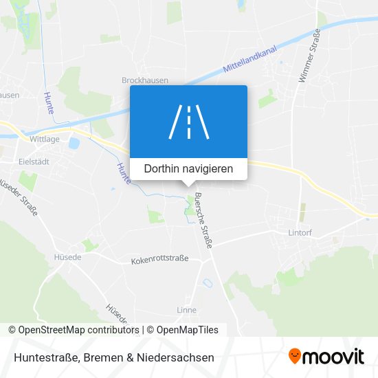 Huntestraße Karte