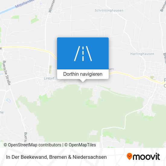 In Der Beekewand Karte