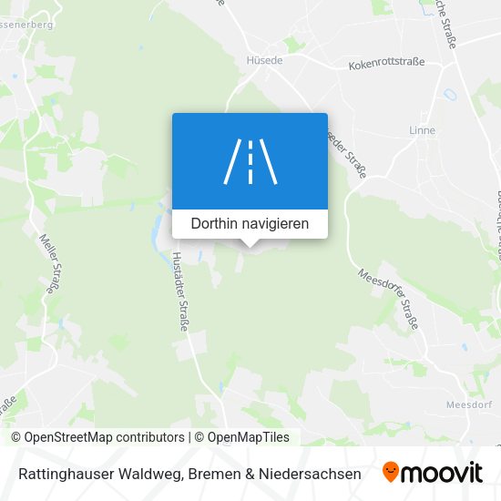 Rattinghauser Waldweg Karte
