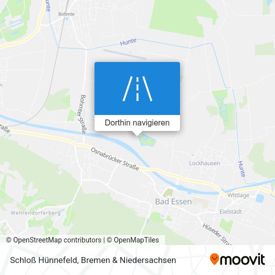Schloß Hünnefeld Karte