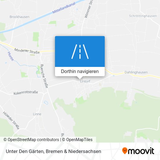 Unter Den Gärten Karte