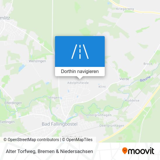 Alter Torfweg Karte