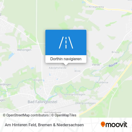 Am Hinteren Feld Karte