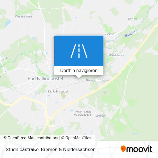 Studnicastraße Karte