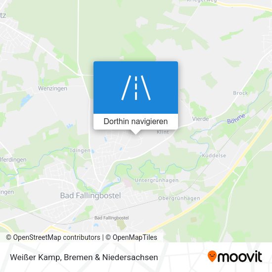 Weißer Kamp Karte