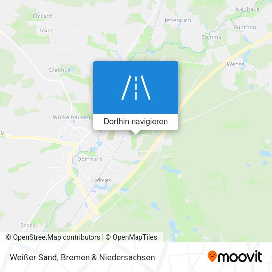 Weißer Sand Karte