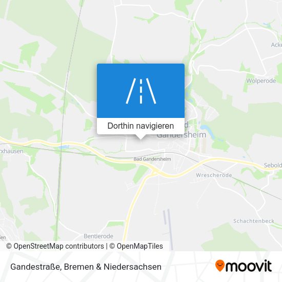Gandestraße Karte