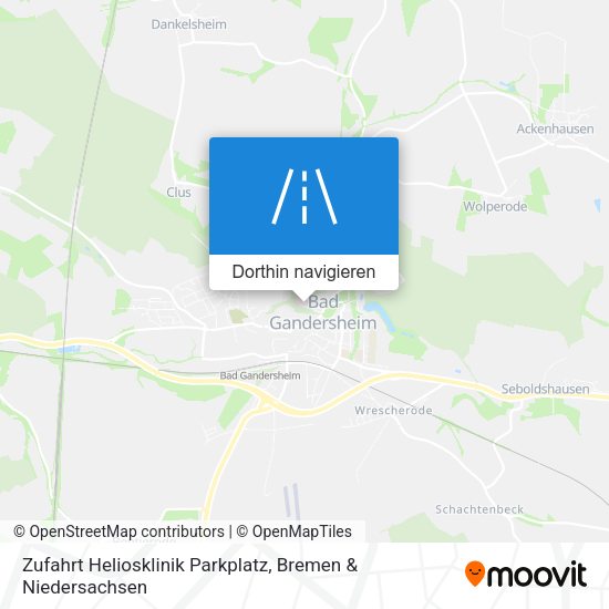Zufahrt Heliosklinik Parkplatz Karte